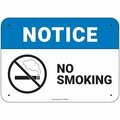 Pig PIG Notice No Smoking Sign 14" x 10" Plastic 14" L x 10" H SGN2023-10X14-PLS